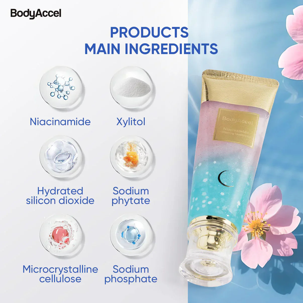 BodyAccel™ Niacinamide Whitening Toothpaste