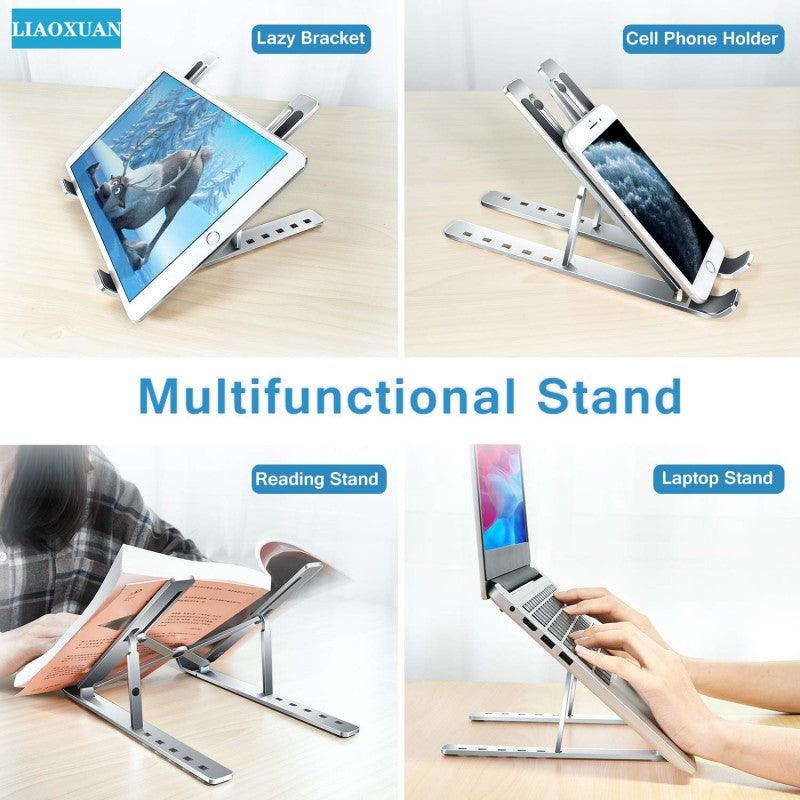 🔥Limited Time Offer - 💎Foldable Metal Laptop Stand with Non-Slip Rubber Grips