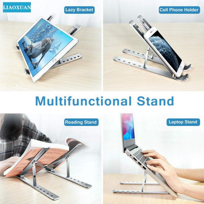 🔥Limited Time Offer - 💎Foldable Metal Laptop Stand with Non-Slip Rubber Grips