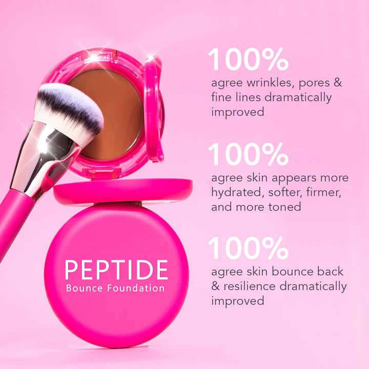 Final 6 Hours: 70% OFF- Peptide Bounce Foundation with Brush FREE !